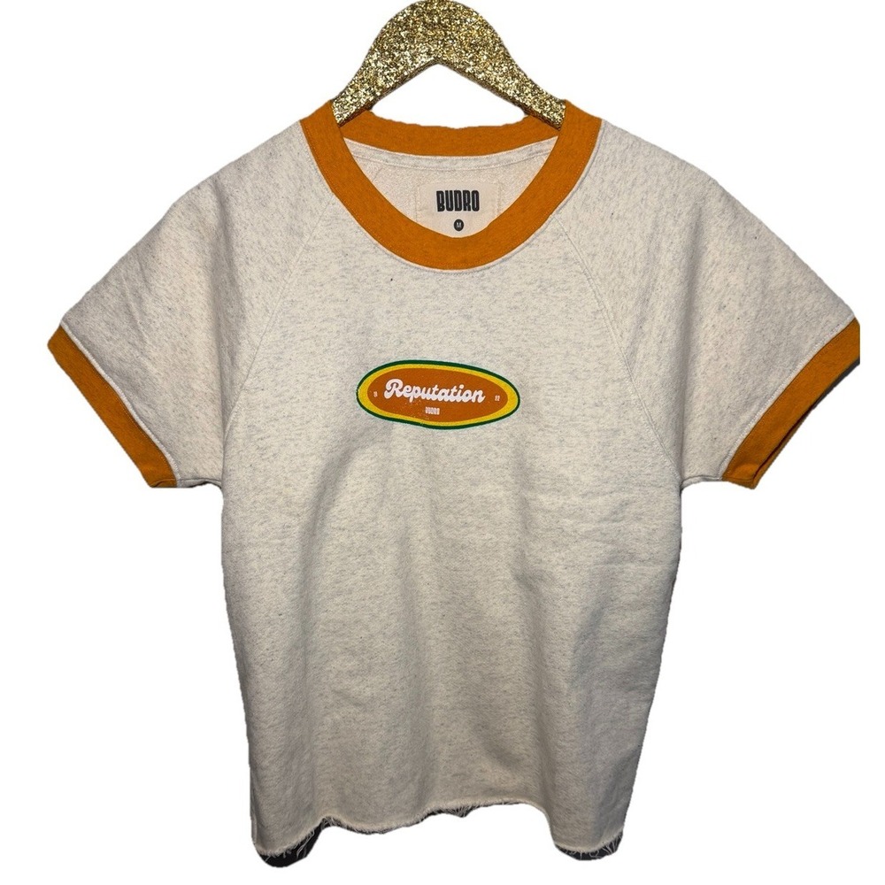 BUDRO Crop Reputation T-Shirt Size Medium